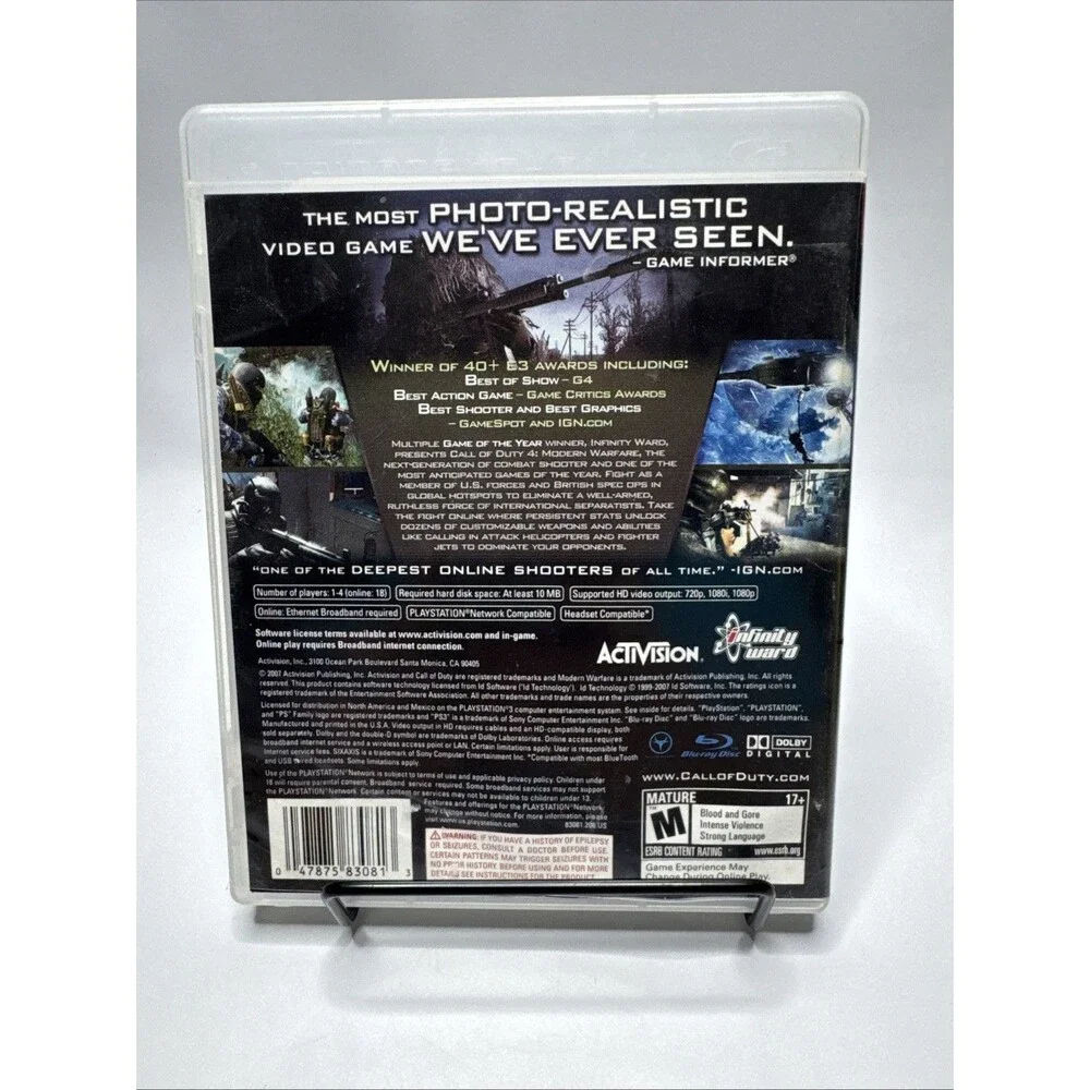 Call of Duty 4: Modern Warfare (Sony PlayStation 3, 2007)